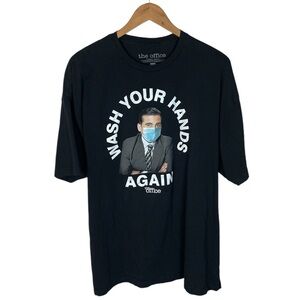 TS1046 Men’s The Office Wash Your Hands Michael Scott Graphic T Shirt XXL